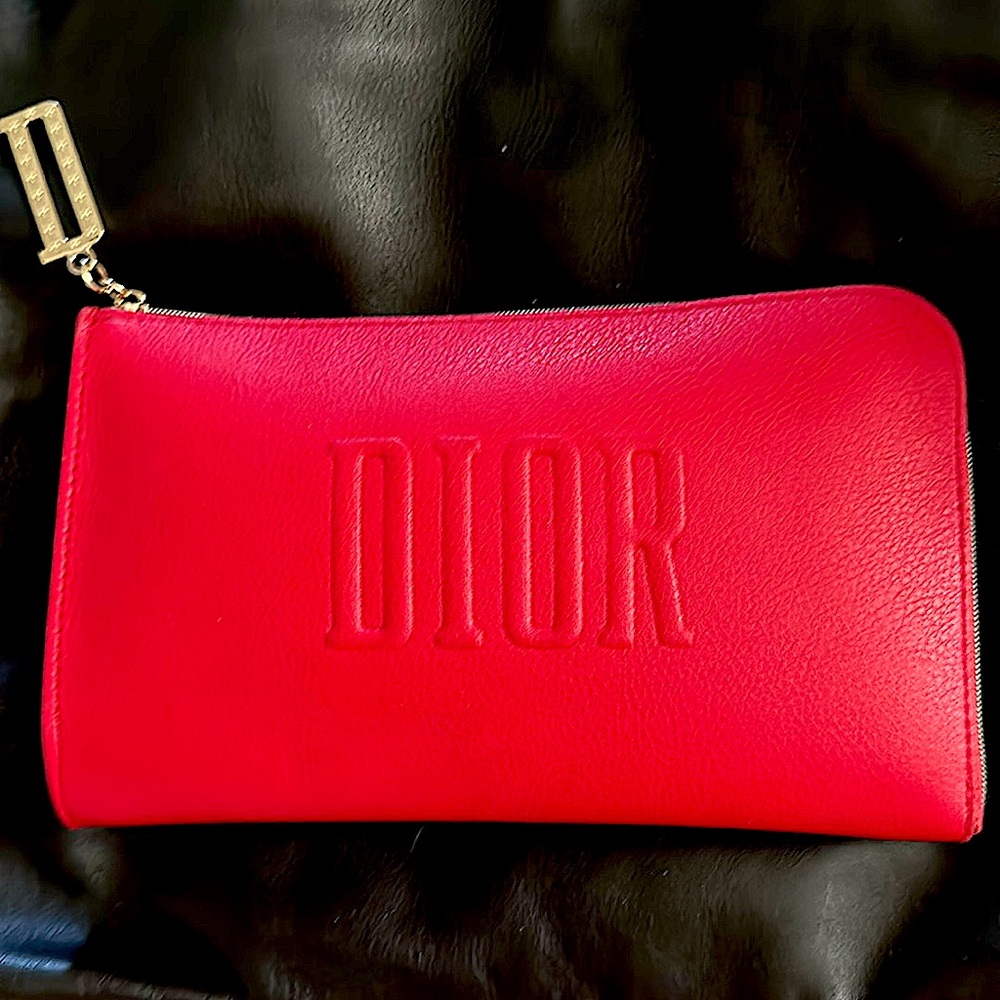 Dior Cosmetic Bag- Red